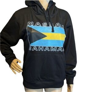 💰BOGO FREE Nassau Bahamas Black Hooded Sweatshirt